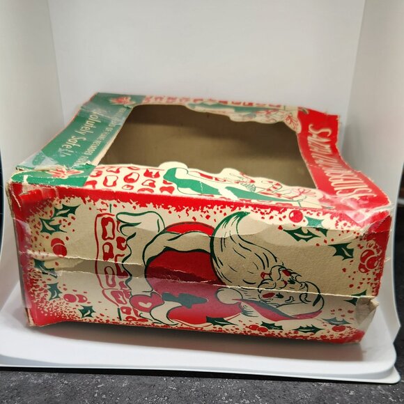 Vintage Santa Claus Disguise Mask with Box Scary Santa Face - Picture 11 of 14